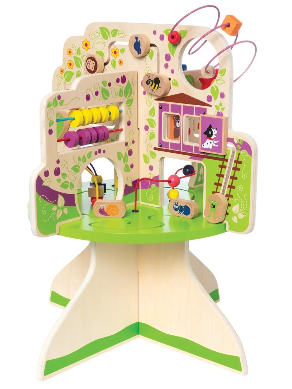 Manhattan Toy - Tree Top Adventure - Wooden Multi-Activity Learning - Green